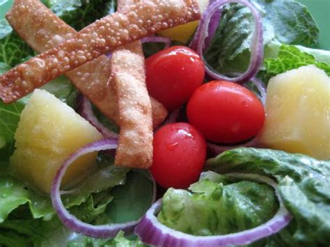 Asian Tossed Salad With Wonton Strips Recipe - Food.com