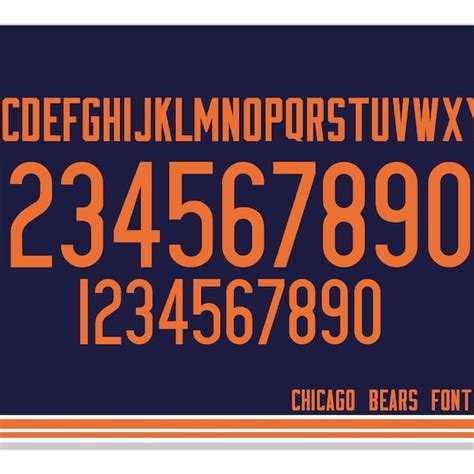 Chicago Bears Font - Etsy