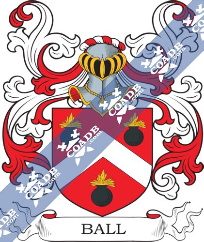 Ball Family Crest, Coat of Arms and Name History