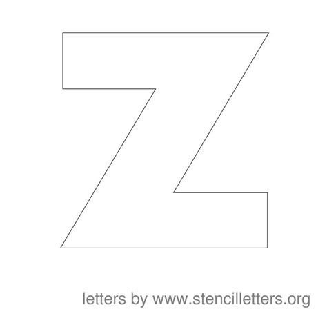 Big Printable Alphabet Letters Z