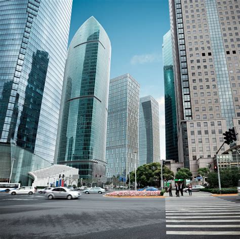 View of the Lujiazui Financial Center in Shanghai Stock Image - Image of scene, central: 23452825