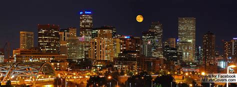 Denver Skyline At Night : Downtown Denver Skyline at Night, Stock ...