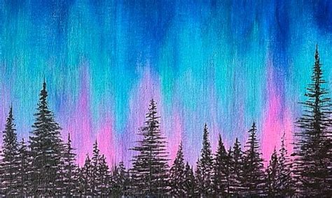 Acrylic Forest Night Scene Painting on Canvas or Acrylic Paper | Small Online Class for Ages 9 ...