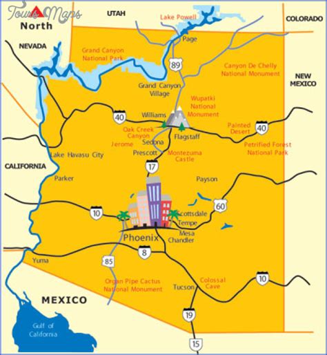 Map of Scottsdale Arizona - ToursMaps.com