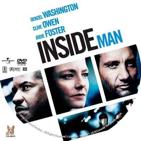 Inside Man dvd label (2006) R1 Custom