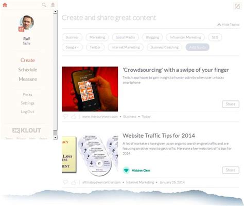 Klout Offers FREE Social Media Sharing Tool– What’s In It For Klout? - Ralf Skirr