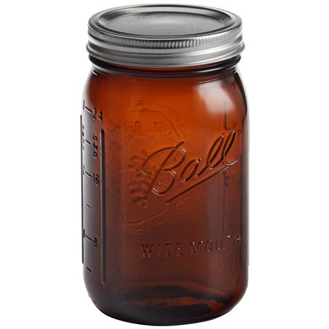 Ball 32 oz. Elite Wide Mouth Mason Jars in Amber - 4/Pack