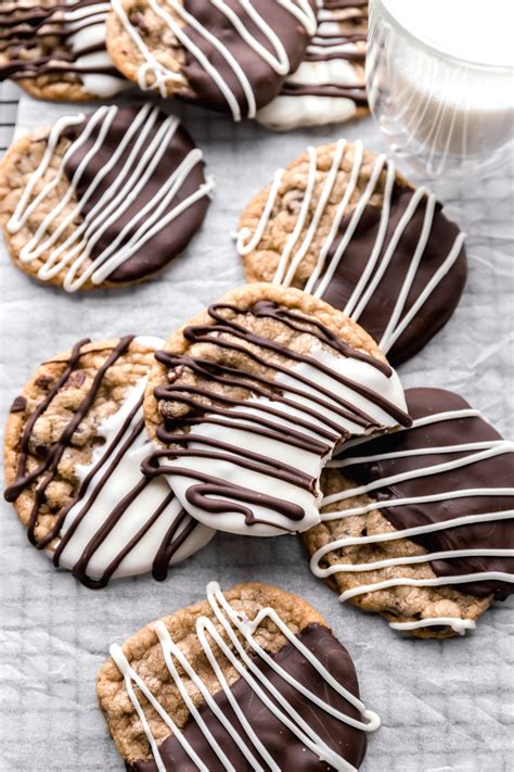 Chocolate Dipped Cookies Recipe | The Food Cafe