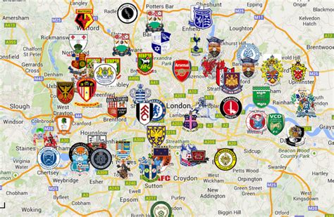 Beautiful Maps on Twitter | London football, English football teams, Football club