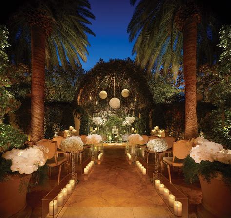 The Primrose Courtyard at night at Wynn Las Vegas. | Las vegas wedding ...