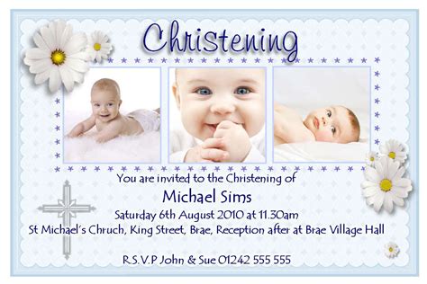 Christening invitation cards : christening invitation cards templates free… | Baptism ...