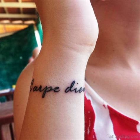 30 Fantastic Carpe Diem Tattoos On Wrist - Tattoo Designs – TattoosBag.com