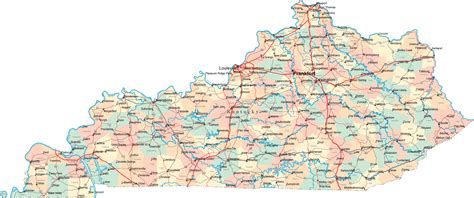 Kentucky Road Map - KY Road Map - Kentucky Highway Map