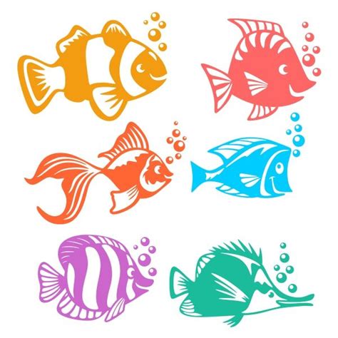 Happy Fish Svg Cuttable Designs | Fish svg, Fish silhouette, Free fish svg