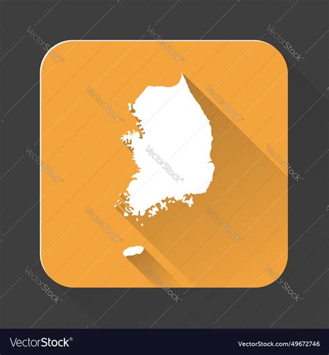 Highly detailed south korea map with borders Vector Image