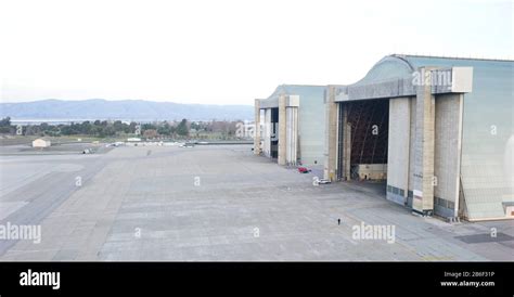 Hangars at Moffett Federal Airfield, Santa Clara County, California ...