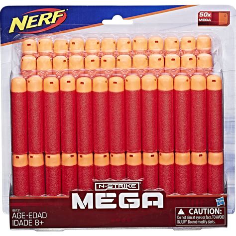 Nerf N-Strike Mega Dart Refill (50 pack of darts), Ages 8 and Up – BrickSeek