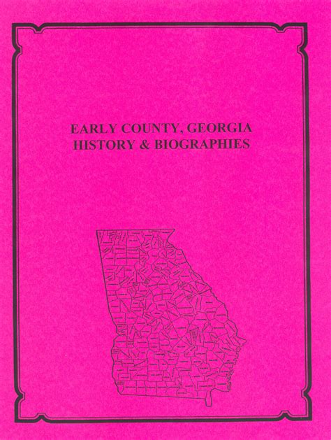 Early County, Georgia History and Biographies - Mountain Press and ...