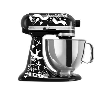 Rock and Roll - Tattoo Themed Vinyl Decals for Your Kitchenaid Mixer and More! | Unique vinyl ...