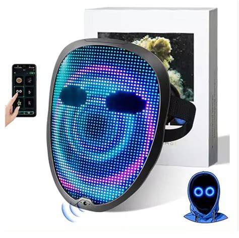 APP DIY LED Costume Mask for Party/Christmas/Night Club/Concert