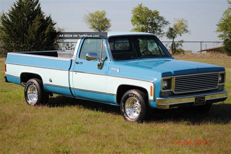 1978 Chevy Silverado Long Wide Bed V8 Pickup Rust Texas Truck