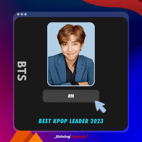 Best Kpop Leader 2023 (Close: June 30) - Shining Awards