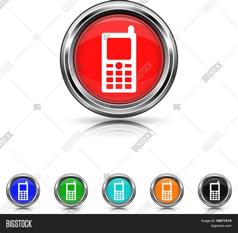 Mobile Phone Icon - Vector & Photo (Free Trial) | Bigstock