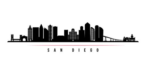 San Diego Silhouette Skyline Vector Download