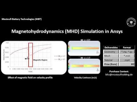 Magnetohydrodynamics (MHD) Simulation in Ansys - YouTube