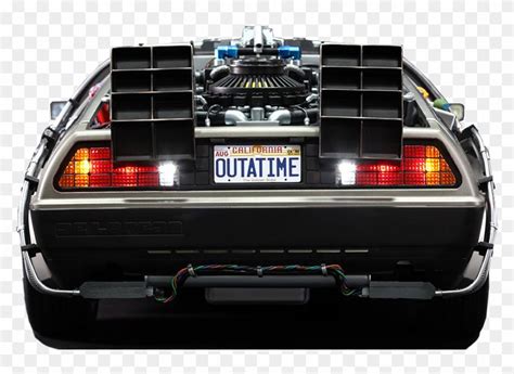 Delorean Back View - Back To The Future Delorean Tail Lights, HD Png Download - 788x532(#868643 ...