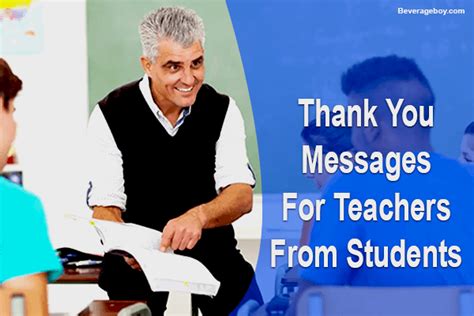 50+ Thank You Messages And Wishes For Teachers From Students - BeverageBoy