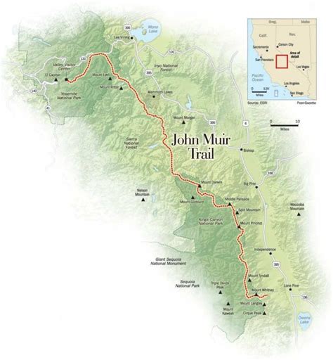 Printable John Muir Trail Map