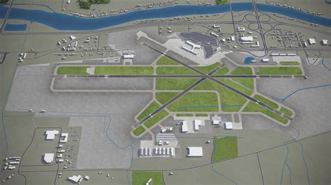 Moline Quad City International Airport - MLI 3D Model by 3dcitymodels