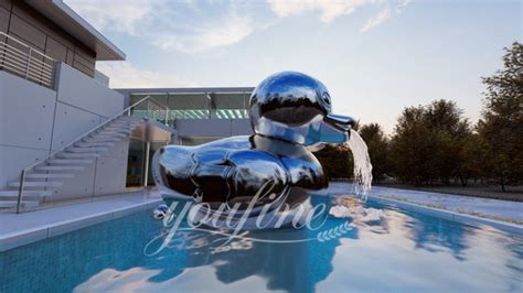 Mirror Polished Metal Duck Statue Fountain for Sale CSS-843 - YouFine ...