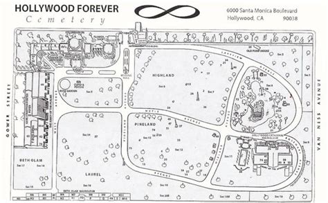 Hollywood Forever Cemetery Map | Gadgets 2018