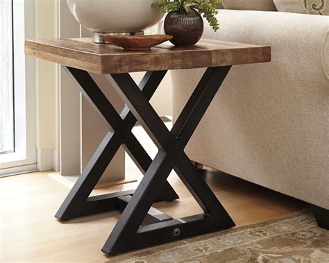 Trendy End Table with Modern Industrial Style - Home Furniture Ideas