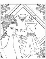 Printable Fashion Coloring Pages sketch template
