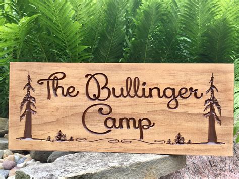 Camp signs for your weekend getaway. Wooden carved and personalized. | Wooden signs diy, Wood ...
