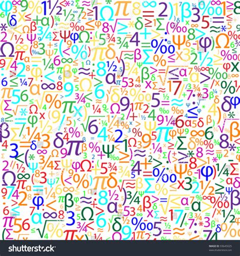 Colorful Background Numbers Vector Stock Vector (Royalty Free) 93645025 ...