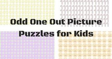 Odd One Out Picture Puzzles for Kids With Answers - Fun With Puzzles