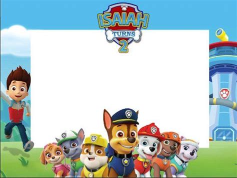 Paw Patrol Birthday, Frames, Paw Patrol, Photo booth Frame, Frame Prop, Photobooth props, photo ...