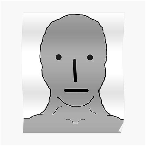 "Wojak NPC" Poster for Sale by Czajco | Redbubble