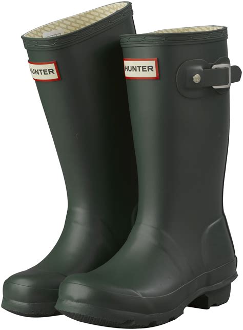 Girls Boys Hunter Wellies Kids Original Rubber Rain Wellington Boots ...