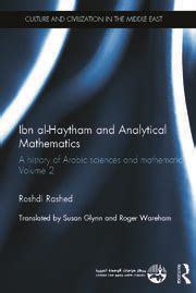 Ibn al-Haytham and Analytical Mathematics: A History of Arabic Science