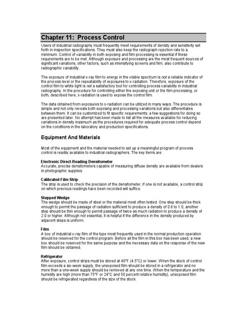 Chapter 11 Radiography in Modern Industry | PDF | Radiography ...