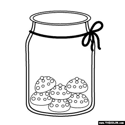 Cookie Jar Coloring Pages