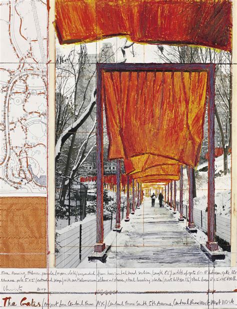 CHRISTO (NÉ EN 1935) , The Gates (Project for Central Park, NYC ...