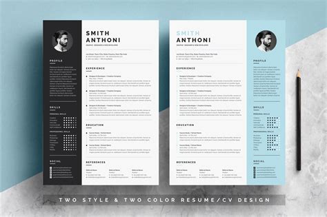 [View 35+] 2 Page Resume Template Free Download Word