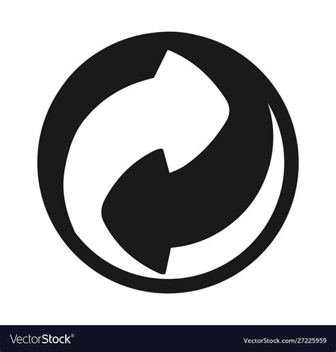 Reuse recycle icon Royalty Free Vector Image - VectorStock