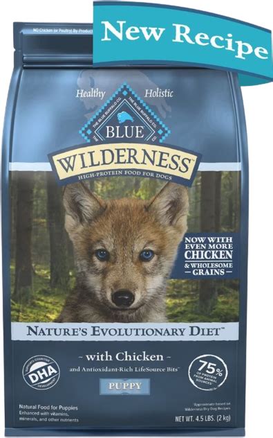 Blue Buffalo Wilderness Puppy Chicken And Brown Rice, Dry Dog Food ...